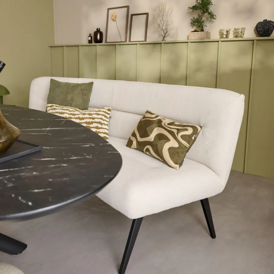 Eetkamerbanken< Eetkamerbank Bjorna Beige - 190 cm