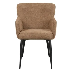 Eetkamerstoelen< Eetkamerstoel Alba Hazelnootbruin