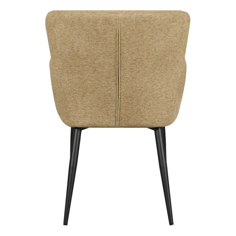 Eetkamerstoelen< Eetkamerstoel Alba Mosterdgeel