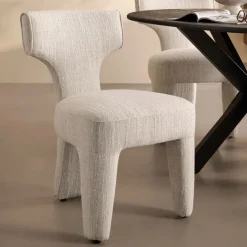 Eetkamerstoelen< Eetkamerstoel Alby Crème