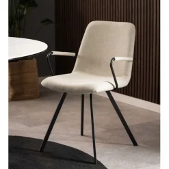 Eetkamerstoelen< Eetkamerstoel Asta Beige