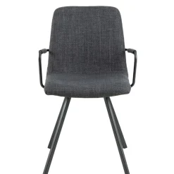 Eetkamerstoelen< Eetkamerstoel Asta Donkergrijs