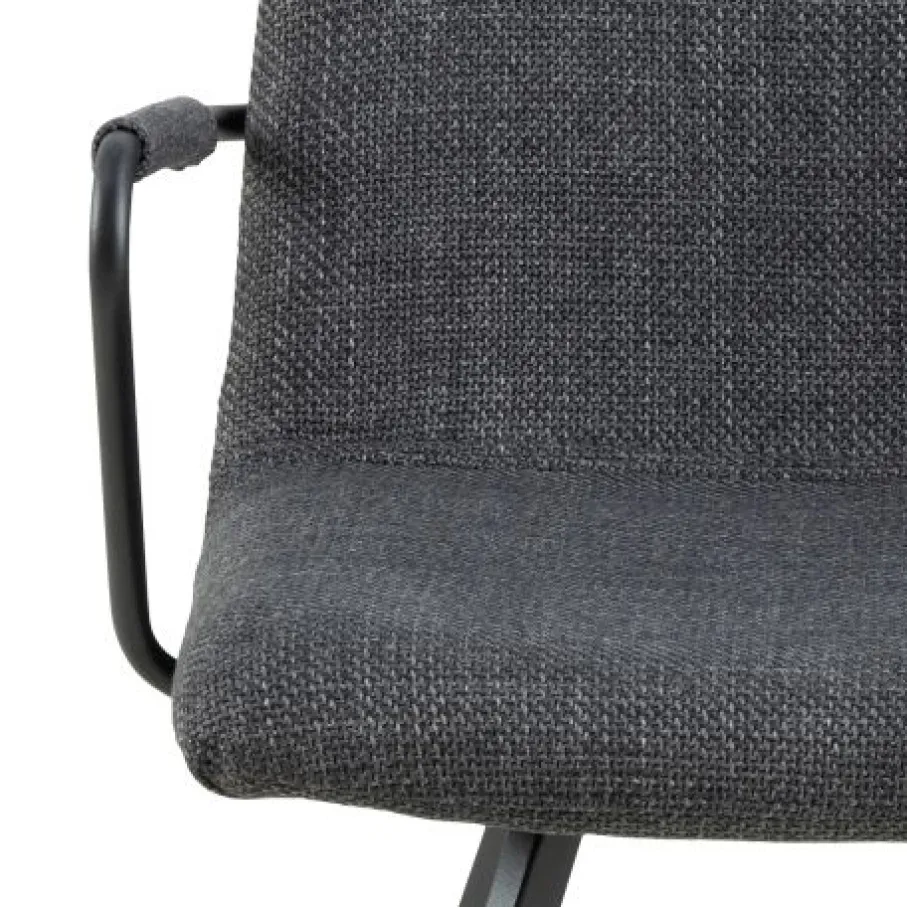 Eetkamerstoelen< Eetkamerstoel Asta Donkergrijs