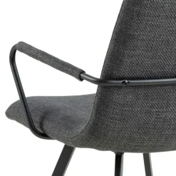 Eetkamerstoelen< Eetkamerstoel Asta Donkergrijs