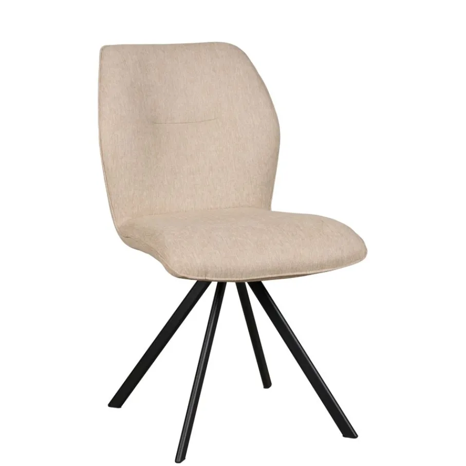 Eetkamerstoelen< Eetkamerstoel Bjorna Beige