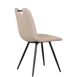 Eetkamerstoelen< Eetkamerstoel Bree Beige