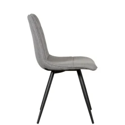 Eetkamerstoelen< Eetkamerstoel Bree Grijs
