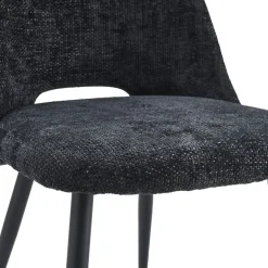 Eetkamerstoelen< Eetkamerstoel Brogan Antraciet