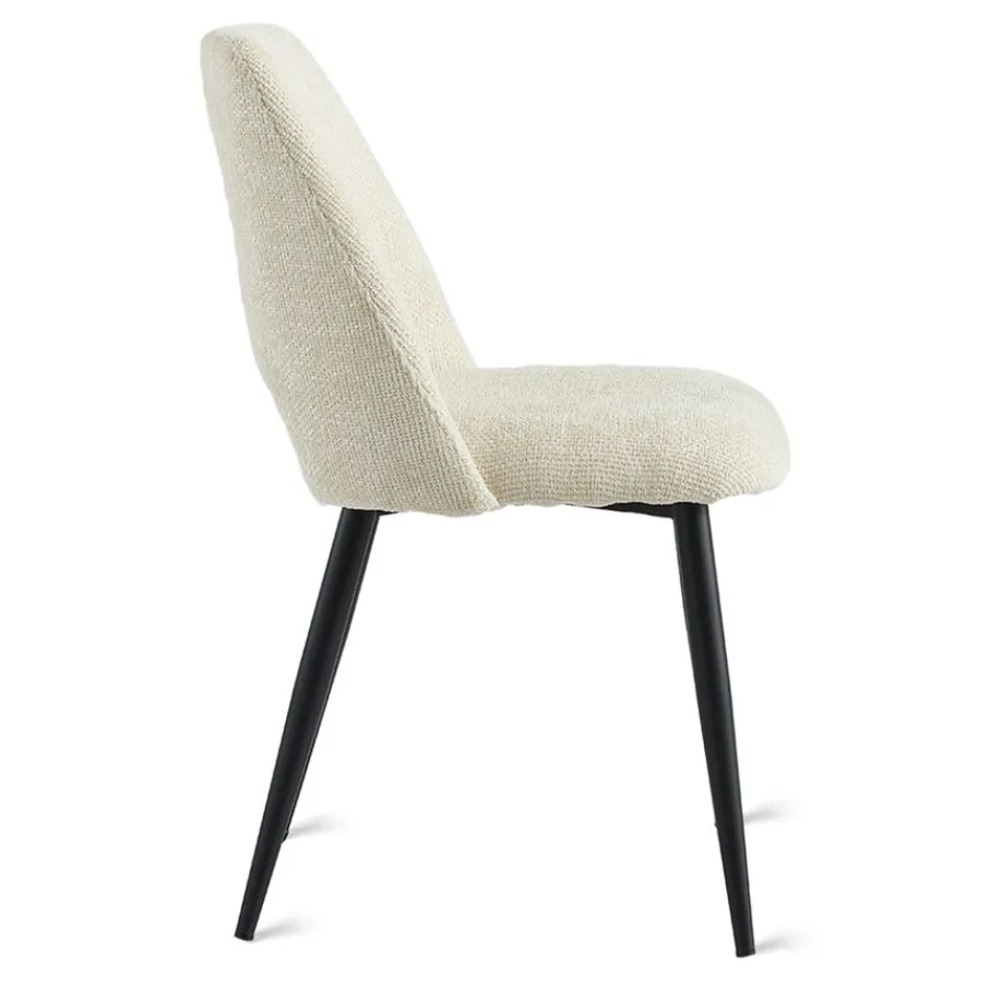 Eetkamerstoelen< Eetkamerstoel Brogan Beige