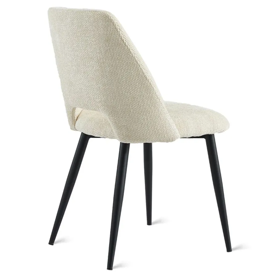 Eetkamerstoelen< Eetkamerstoel Brogan Beige