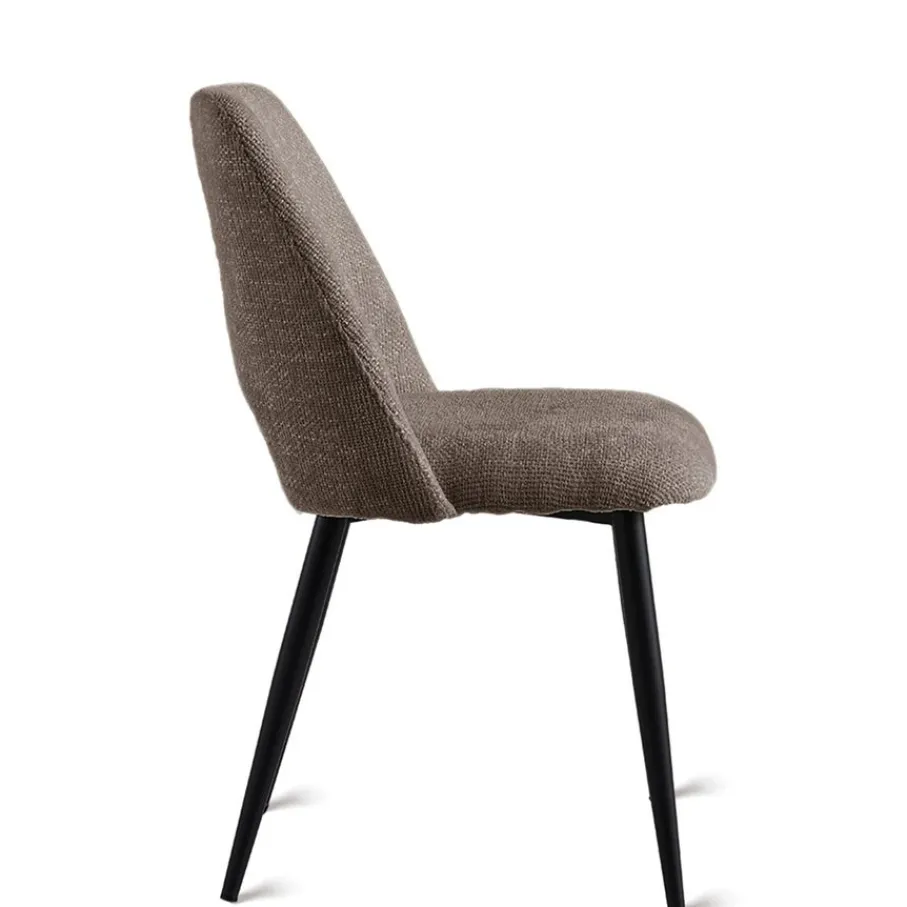 Eetkamerstoelen< Eetkamerstoel Brogan Bruin