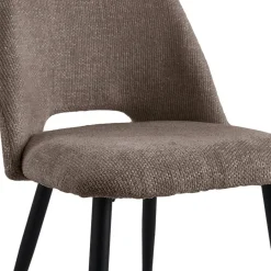 Eetkamerstoelen< Eetkamerstoel Brogan Bruin