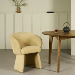 Eetkamerstoelen< Eetkamerstoel Brunna Beige