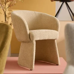 Eetkamerstoelen< Eetkamerstoel Brunna Beige