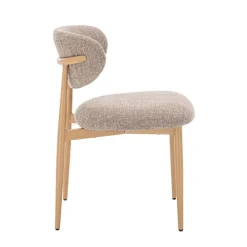 Eetkamerstoelen< Eetkamerstoel Cleo Beige
