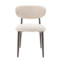 Eetkamerstoelen< Eetkamerstoel Cleo Lichtbeige