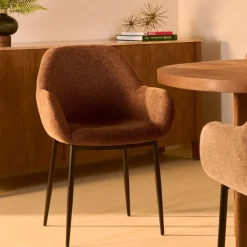 Eetkamerstoelen< Eetkamerstoel Emma Bruin