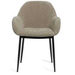 Eetkamerstoelen< Eetkamerstoel Emma Taupe