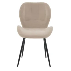 Eetkamerstoelen< Eetkamerstoel Flor Beige