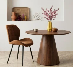 Eetkamerstoelen< Eetkamerstoel Flor Camel