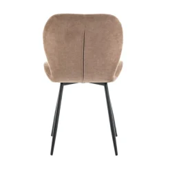 Eetkamerstoelen< Eetkamerstoel Flor Taupe