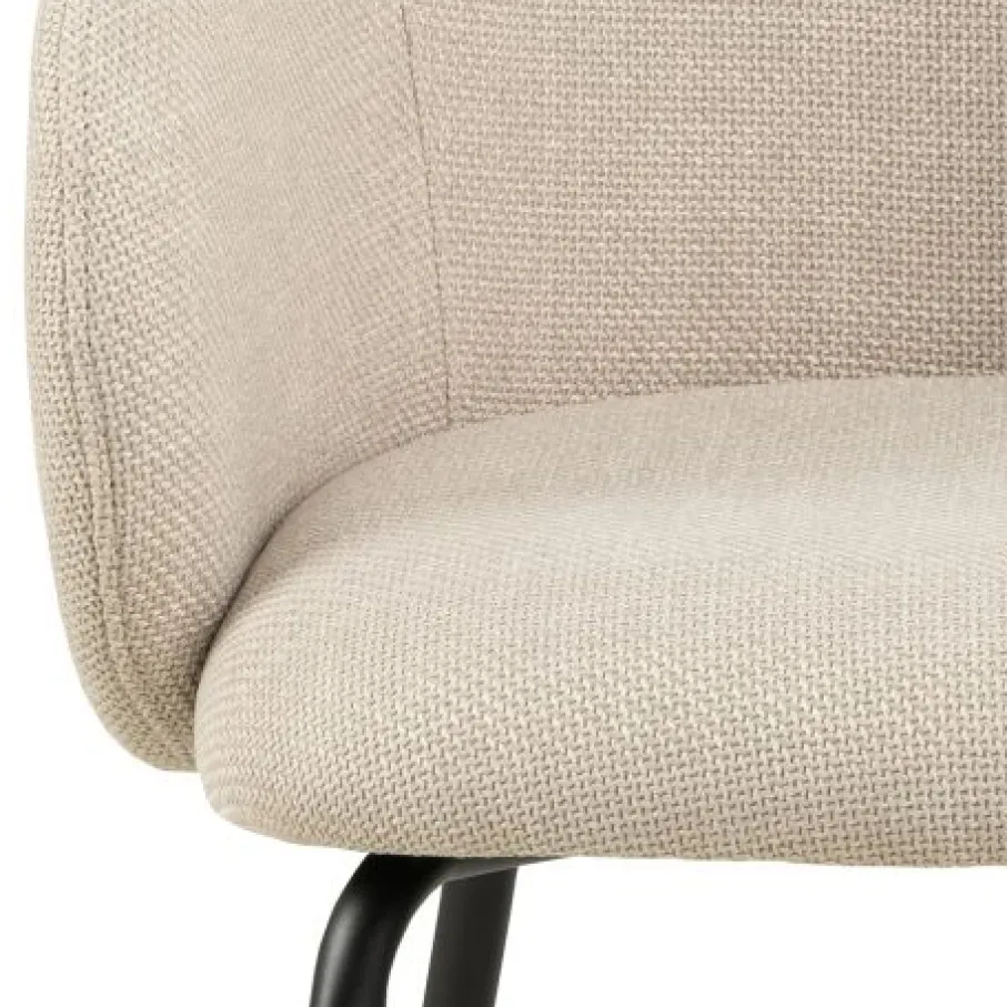 Eetkamerstoelen< Eetkamerstoel Frode Beige