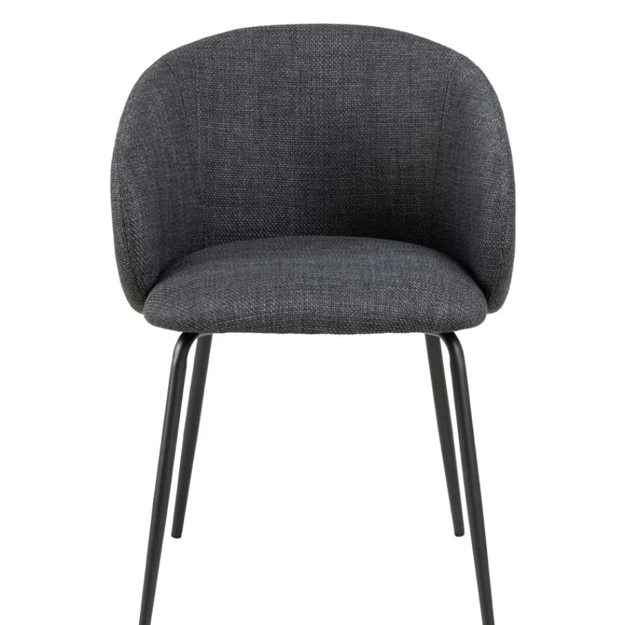 Eetkamerstoelen< Eetkamerstoel Frode Donkergrijs