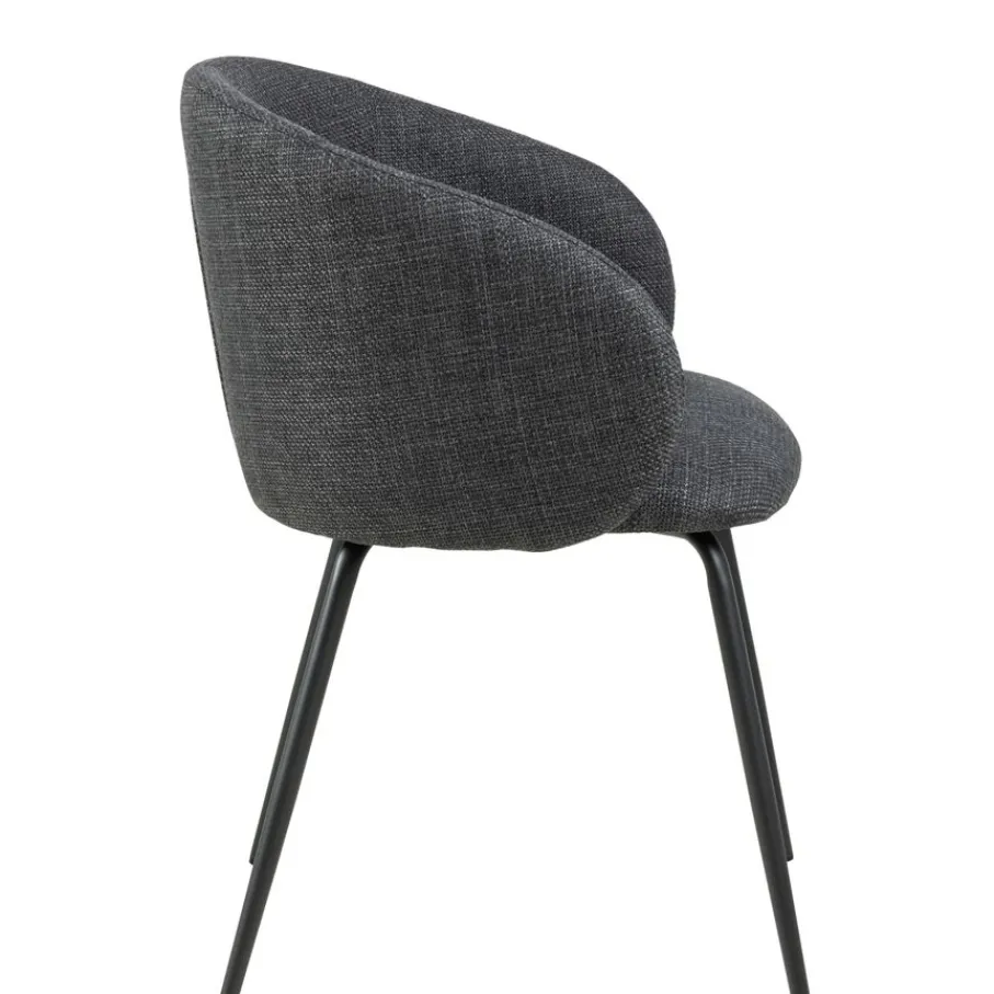 Eetkamerstoelen< Eetkamerstoel Frode Donkergrijs