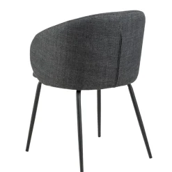 Eetkamerstoelen< Eetkamerstoel Frode Donkergrijs