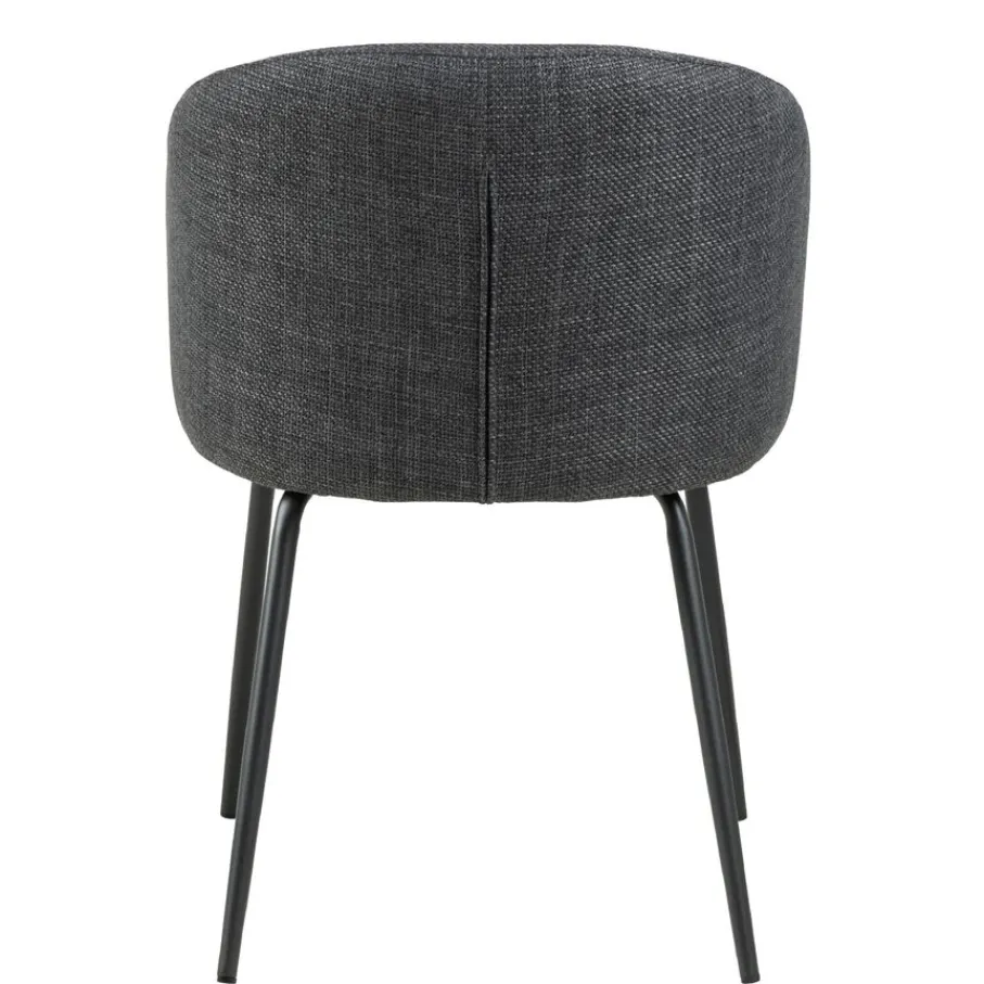 Eetkamerstoelen< Eetkamerstoel Frode Donkergrijs