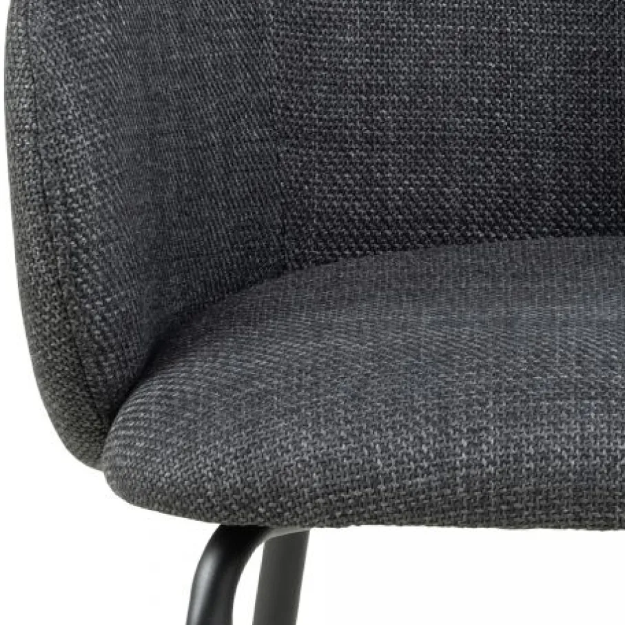 Eetkamerstoelen< Eetkamerstoel Frode Donkergrijs