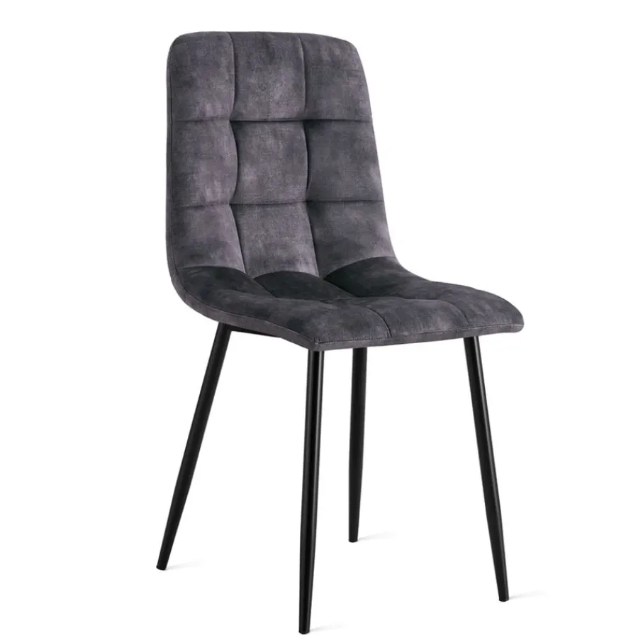 Eetkamerstoelen< Eetkamerstoel Garret Antraciet