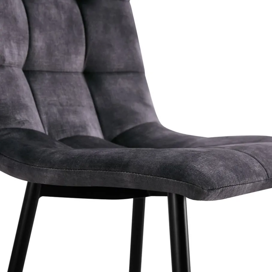 Eetkamerstoelen< Eetkamerstoel Garret Antraciet