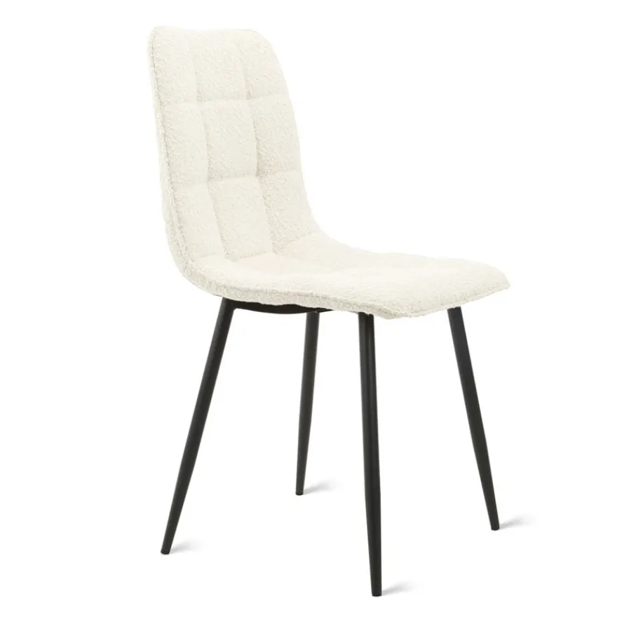 Eetkamerstoelen< Eetkamerstoel Garret Crème