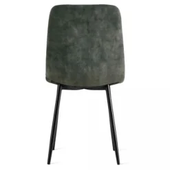 Eetkamerstoelen< Eetkamerstoel Garret Donkergroen