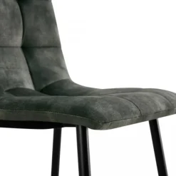 Eetkamerstoelen< Eetkamerstoel Garret Donkergroen