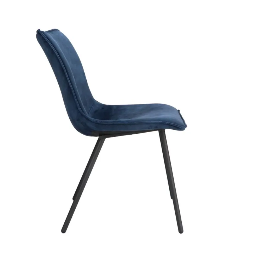 Eetkamerstoelen< Eetkamerstoel Hemert Blauw