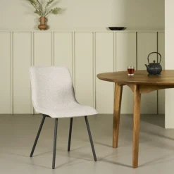 Eetkamerstoelen< Eetkamerstoel Hemert Ivoor