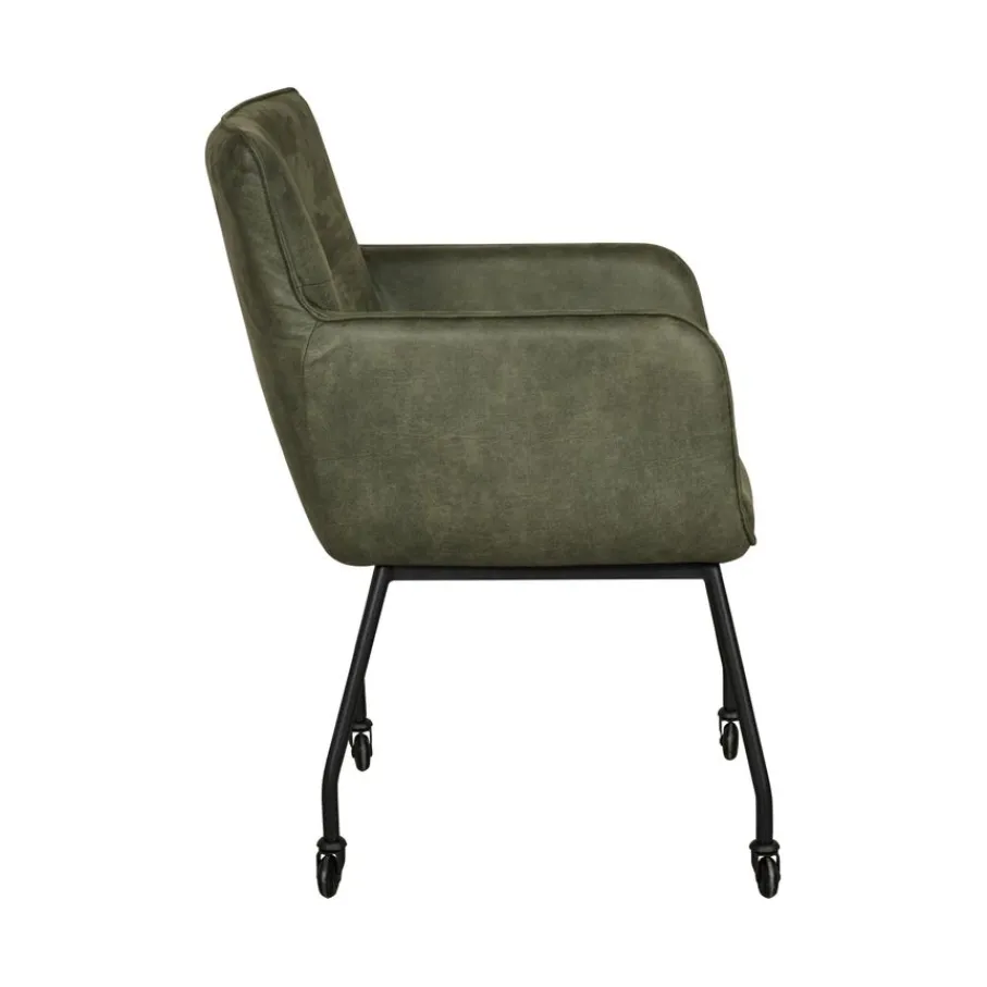 Eetkamerstoelen< Eetkamerstoel Hemse Groen