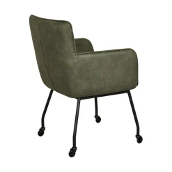 Eetkamerstoelen< Eetkamerstoel Hemse Groen