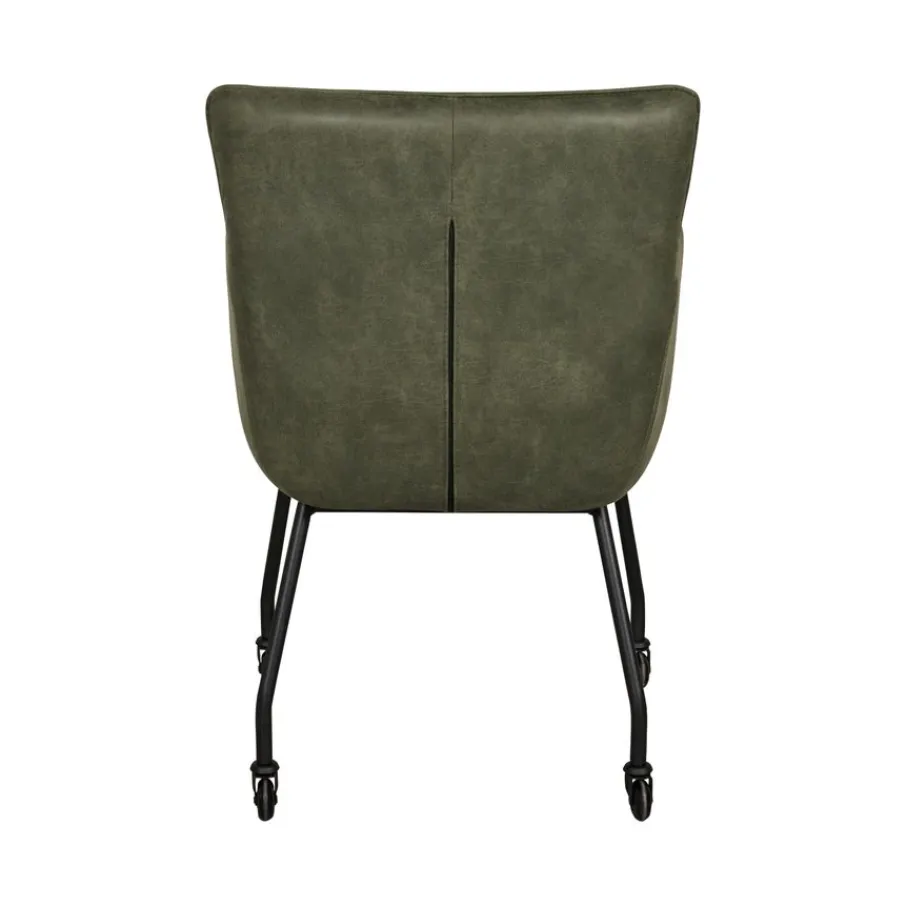 Eetkamerstoelen< Eetkamerstoel Hemse Groen