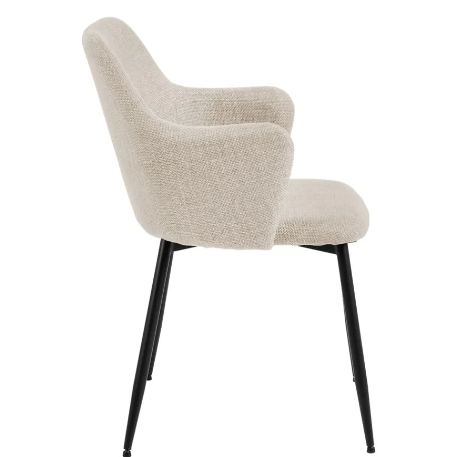 Eetkamerstoelen< Eetkamerstoel Iben Beige