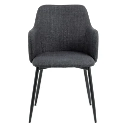 Eetkamerstoelen< Eetkamerstoel Iben Donkergrijs