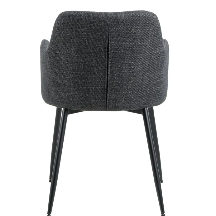 Eetkamerstoelen< Eetkamerstoel Iben Donkergrijs