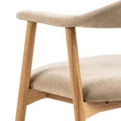 Eetkamerstoelen< Eetkamerstoel Ingmar Beige