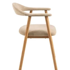 Eetkamerstoelen< Eetkamerstoel Ingmar Beige