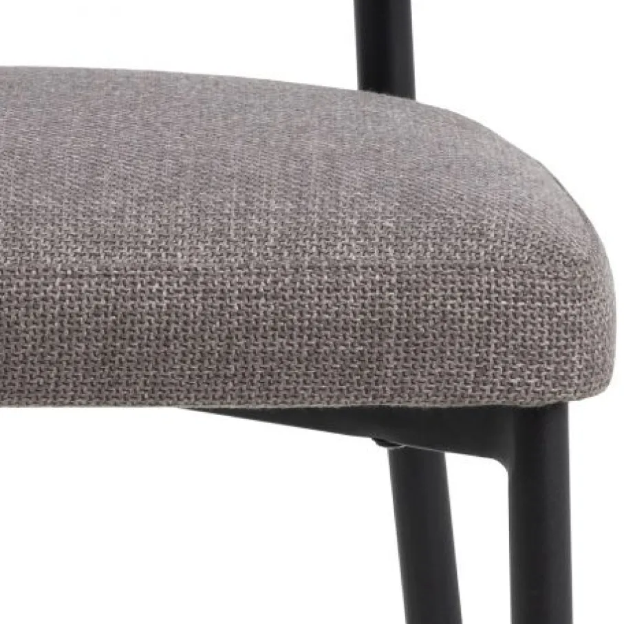 Eetkamerstoelen< Eetkamerstoel Jutta Taupe