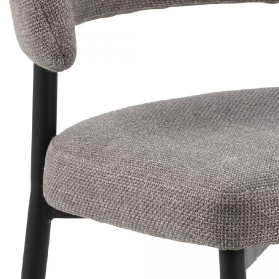 Eetkamerstoelen< Eetkamerstoel Jutta Taupe