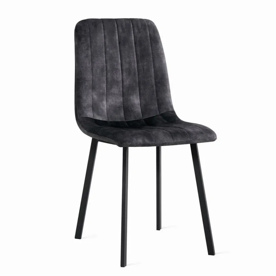 Eetkamerstoelen< Eetkamerstoel Kace Antraciet