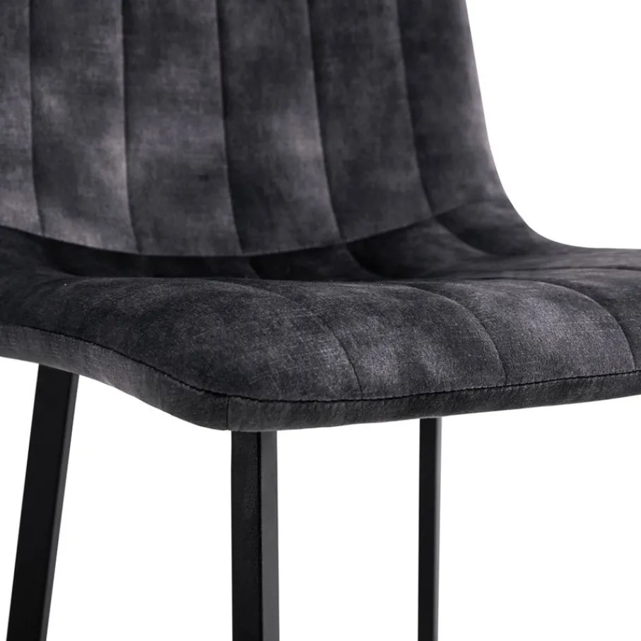 Eetkamerstoelen< Eetkamerstoel Kace Antraciet